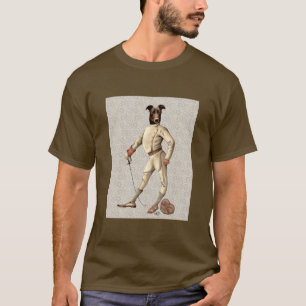 Greyhound Fencer bei Creme Vollversion 2 T-Shirt