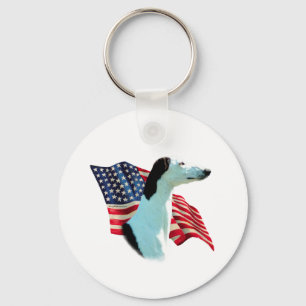 Greyhound Flag Schlüsselanhänger