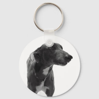 Greyhound-Foto Schlüsselanhänger