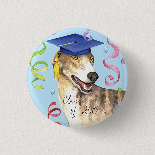 Greyhound Graduate Button (Vorderseite)