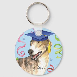 Greyhound Graduate Schlüsselanhänger