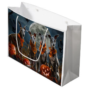 Greyhound Halloween Gruselig Große Geschenktüte