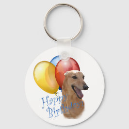 Greyhound Happy Birthday Schlüsselanhänger