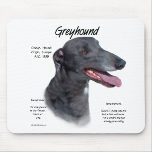 Greyhound History Design Mousepad