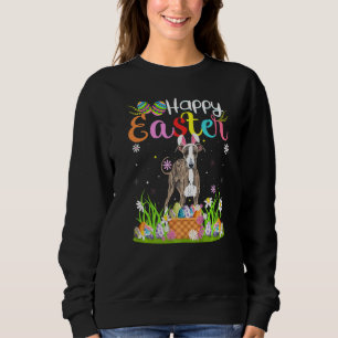 Greyhound Hund Bunny Egg Jagd Greyhound Happy Ea Sweatshirt