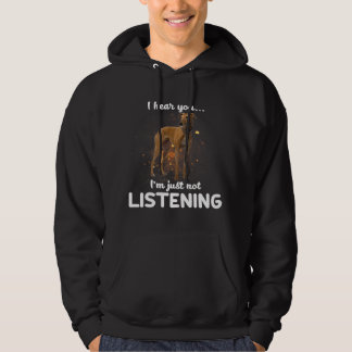 Greyhound Hund höre ich, dass du nicht hörst Hoodie