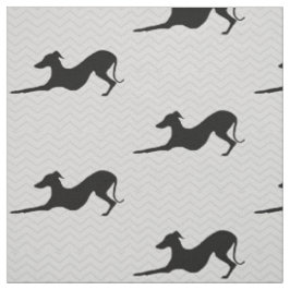 Greyhound Hund Rescue Joann Fabric Zickzack Stoff