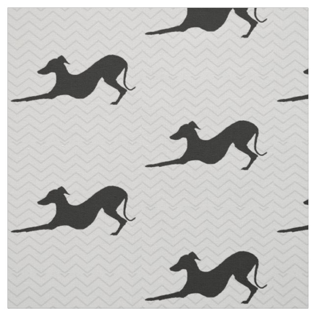 Greyhound Hund Rescue Joann Fabric Zickzack Stoff (Muster)