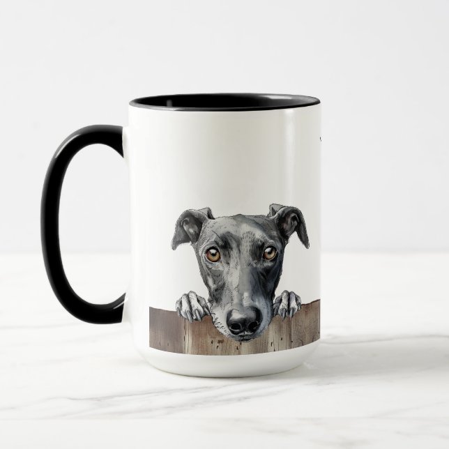 Greyhound Hund Tasse (Links)