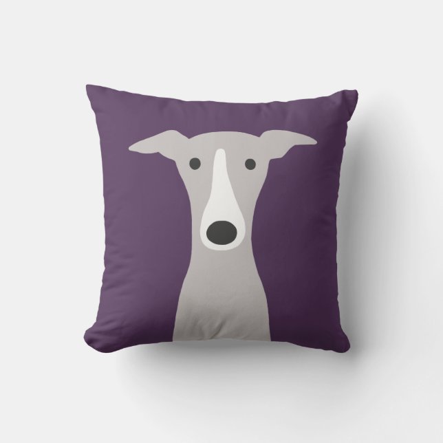 Greyhound, Italienisches Greyhound oder Whippet Hu Kissen (Vorderseite)