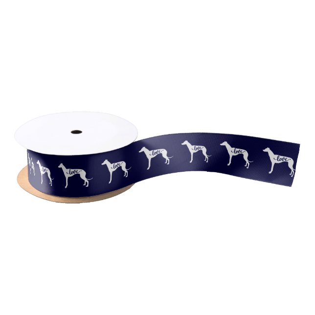 Greyhound Liebe Satin Ribbon Satinband (Spule)