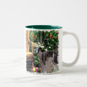 Greyhound Liebhaber Kunst Geschenke Zweifarbige Tasse