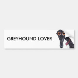 GREYHOUND LOVER AUTOAUFKLEBER