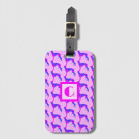 Greyhound/Lurchenhund Lover Pink & Blue Monogram