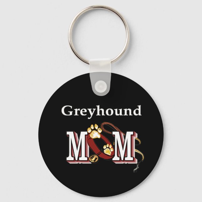 Greyhound MAMA Geschenke Schlüsselanhänger (Vorderseite)