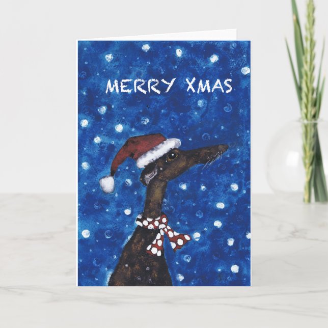 GREYHOUND MERRY XMAS FEIERTAGSKARTE (Vorderseite)