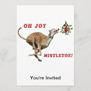 Greyhound & Mistletoe Einladung