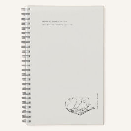 Greyhound- Naturalist Menagerie Archive  Notizbuch