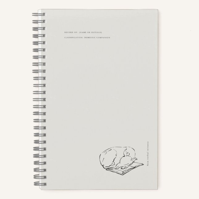 Greyhound- Naturalist Menagerie Archive  Notizbuch (Vorderseite)