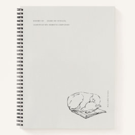 Greyhound- Naturalist Menagerie Archive  Notizbuch