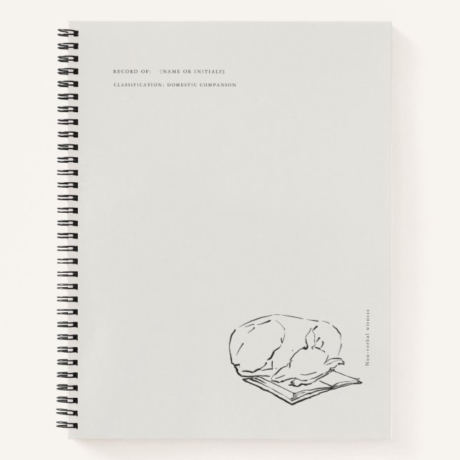 Greyhound- Naturalist Menagerie Archive  Notizbuch (Vorderseite)