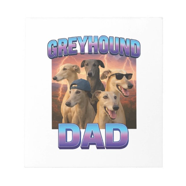 Greyhound Notizblock (Vorderseite)