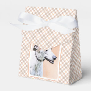 Greyhound Painting - Niedliche Original Hunde Kuns Geschenkschachtel