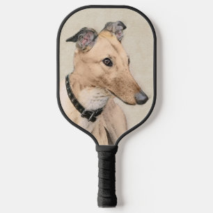 Greyhound Painting - Niedliche Original Hunde Kuns Pickleball Schläger