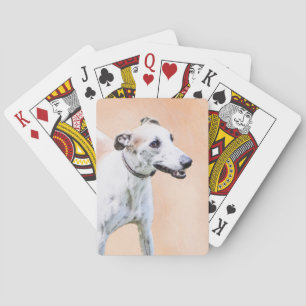Greyhound Painting - Niedliche Original Hunde Kuns Spielkarten