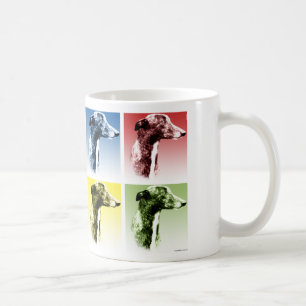 Greyhound Pop Art Kaffeetasse