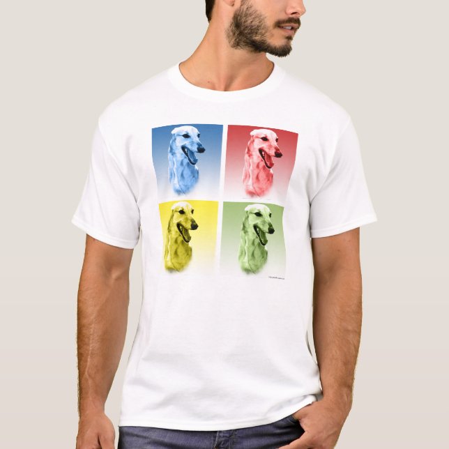 Greyhound Pop Art T-Shirt (Vorderseite)