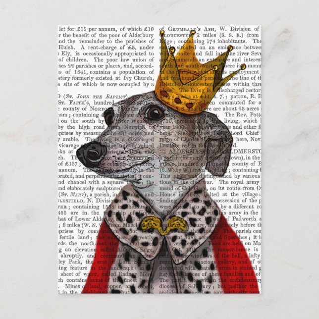 Greyhound Queen Postkarte (Vorderseite)