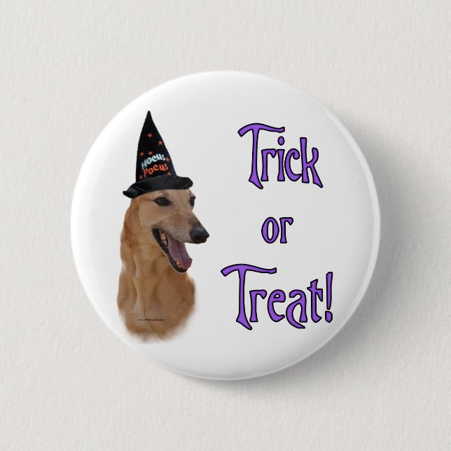 Greyhound (rot) Trick Button (Vorderseite)