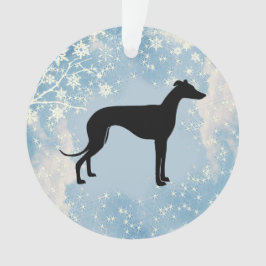Greyhound-Silhouette Ornament
