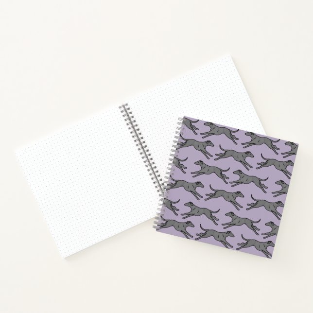 Greyhound Spiral Bound Notebook Notizbuch (Innenseite)