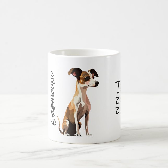 Greyhound-Tasse Kaffeetasse (Mittel)