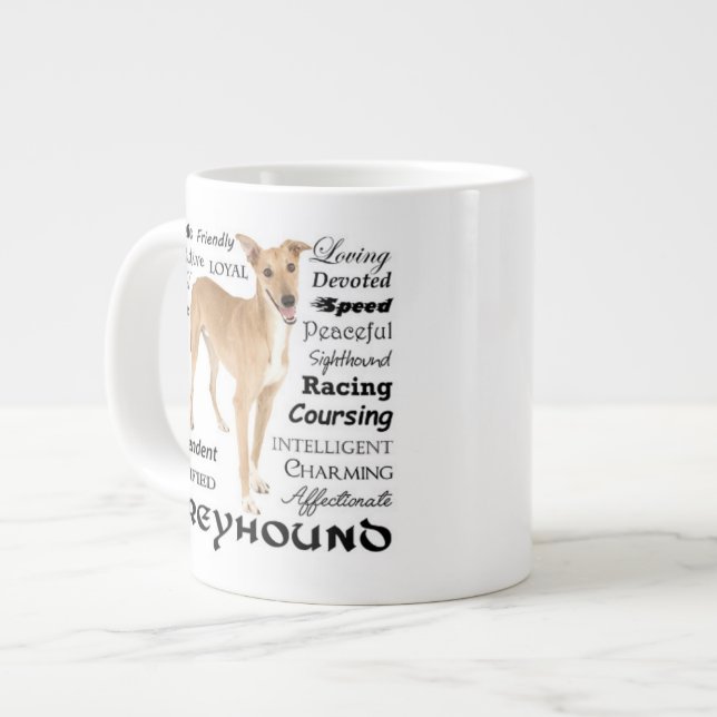 Greyhound Tracks Jumbo-Tasse (Vorderseite Links)