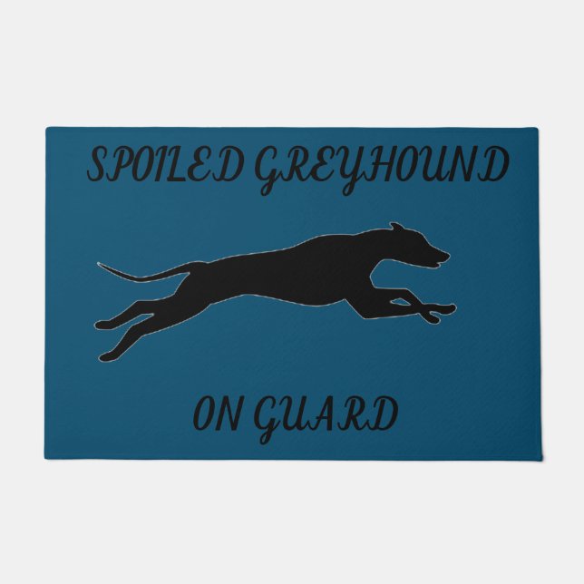 GREYHOUND TÜR MAT! FUßMATTE (Vorderseite)