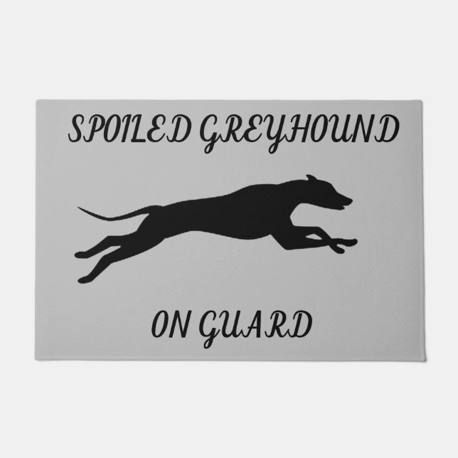 GREYHOUND TÜR MAT! FUßMATTE (Vorderseite)