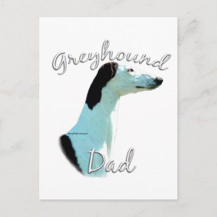 Greyhound-Vater 2 Postkarte