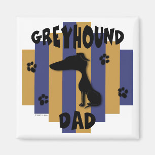 Greyhound Vater Magnet