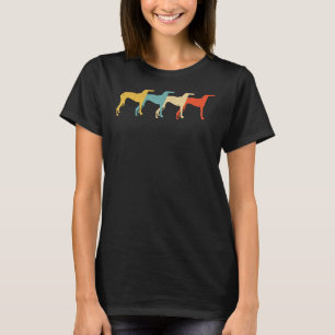 Greyhound Vintag Retro Dog Racer Lover 60er 70 T-Shirt