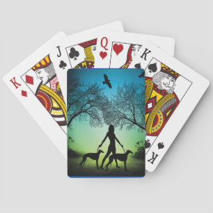 Greyhound Walks Spielkarten