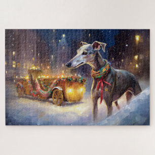 Greyhound Weihnachtsfestliche Jahreszeit