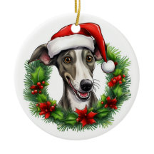 Greyhound Weihnachtskranz