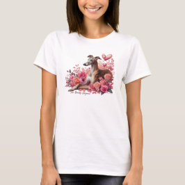Greyhound, Whippet, Iggy oder Galgo Romantic T-Shirt