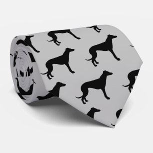 Greyhounds Hund Silhouette Krawatte