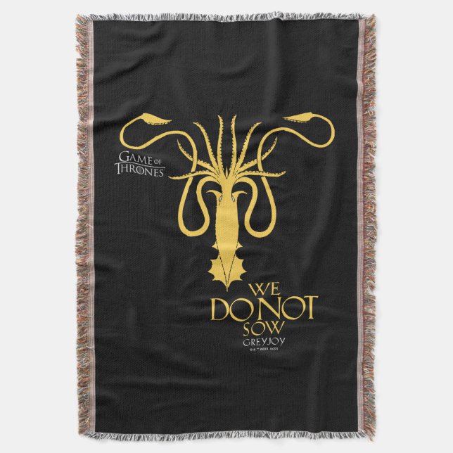 Greyjoy Sigil - Wir säen nicht Decke (Vorderseite Vertikal)