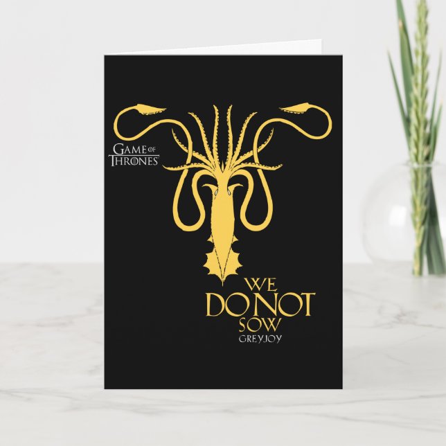 Greyjoy Sigil - Wir säen nicht Karte (Vorderseite)