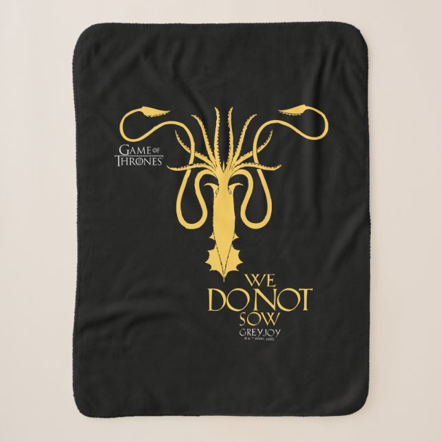 Greyjoy Sigil - Wir säen nicht Sherpadecke (Vorderseite)